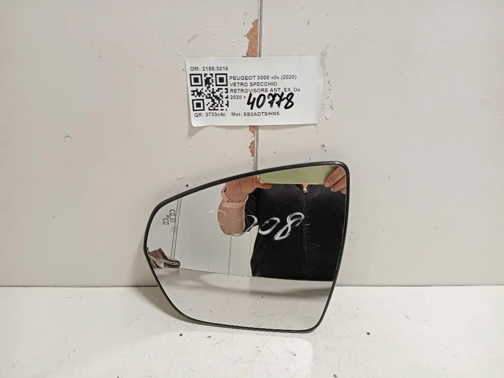 Vetro Specchio Retrovisore ANT SX 21593019 Peugeot 3008 II 2020