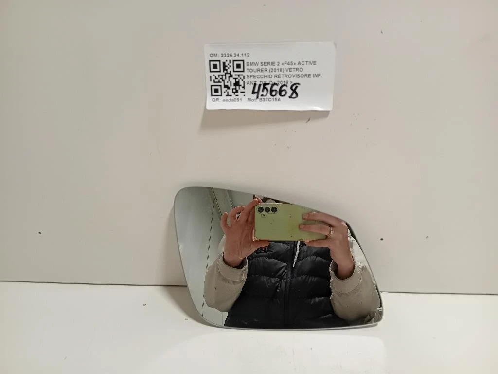 Vetro Specchio Retrovisore INF ANT DX 232634112 Bmw Serie 2 F45 Active Tourer 2018