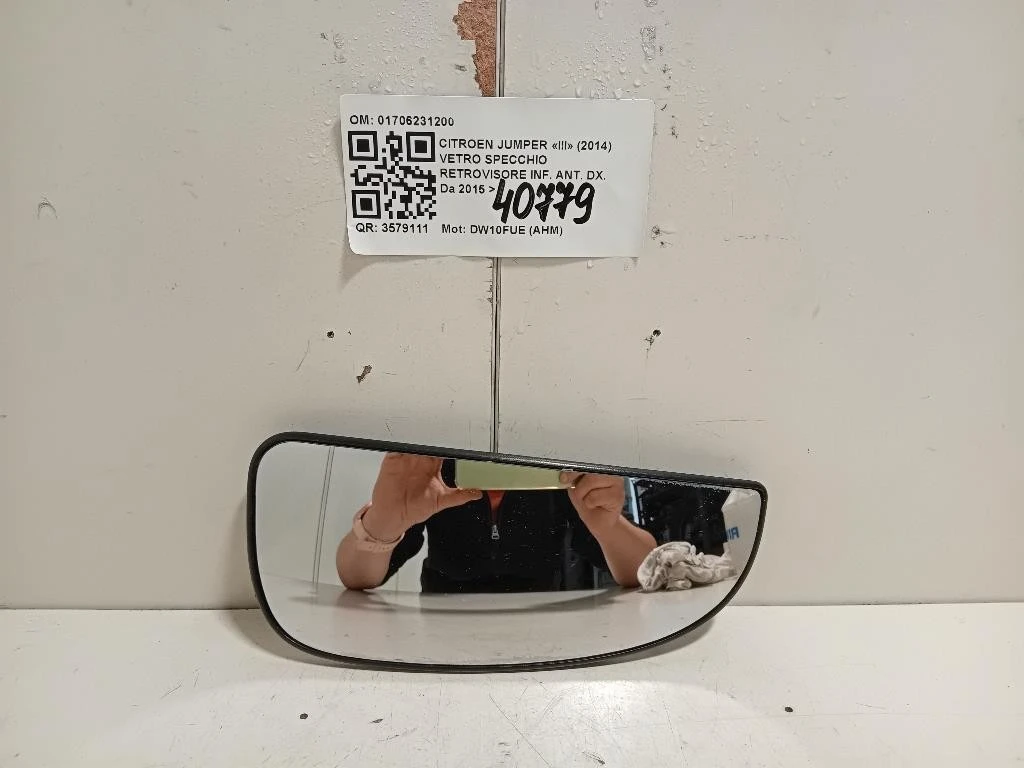 Vetro Specchio Retrovisore INF ANT DX 01706231200 Citroen Jumper III 2014