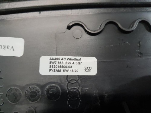 Modanatura Telaio Parabrezza SUP 8W7853829A3Q7 Audi A5 F57 Cabrio 2016