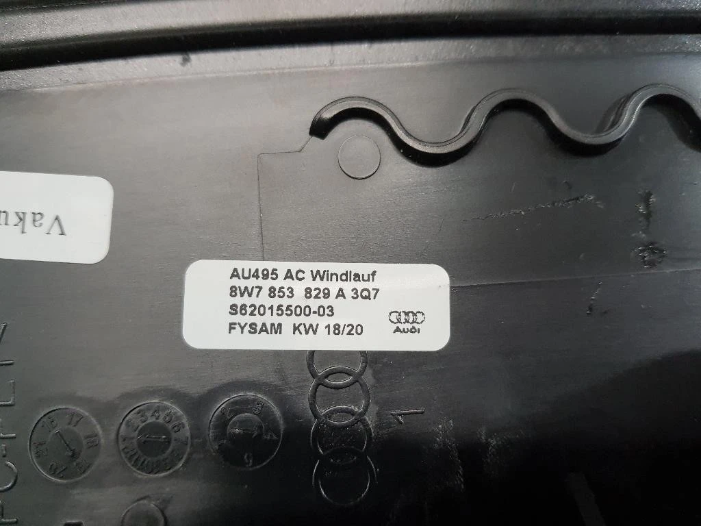 Modanatura Telaio Parabrezza SUP 8W7853829A3Q7 Audi A5 F57 Cabrio 2016