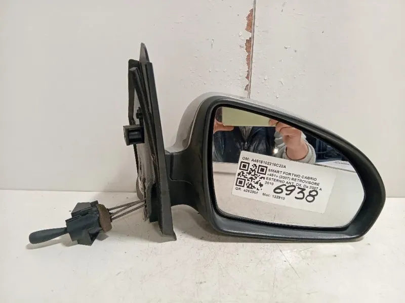 Retrovisore Esterno ANT DX A4518102216C22A Smart Fortwo Cabrio 451 2007