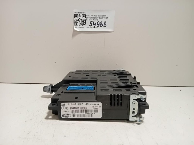 Modulo Bluetooth 50521292 Alfa Romeo Giulietta 2010