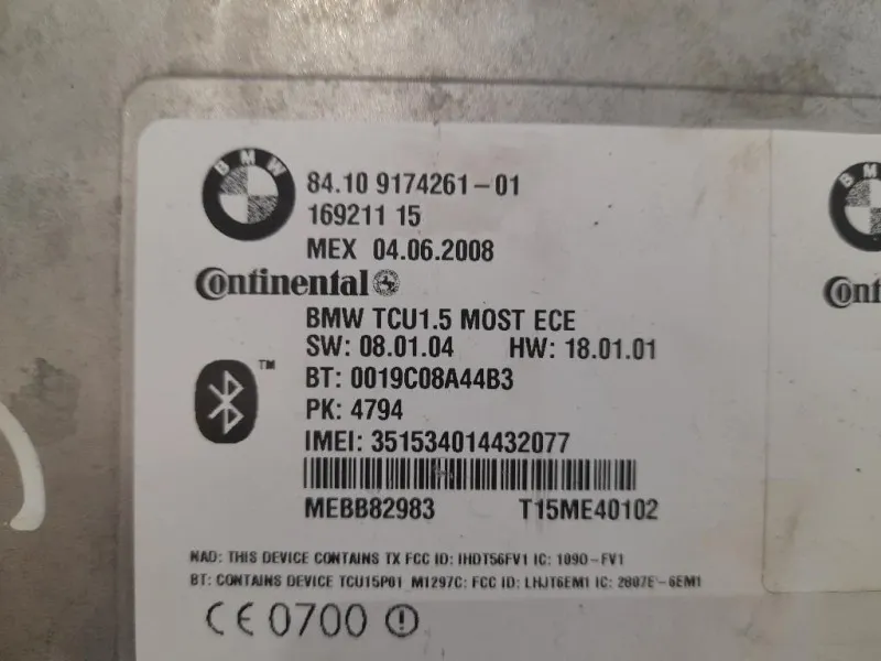 Modulo Bluetooth 84109174261 Bmw Serie 1 E87 Berlina 2005