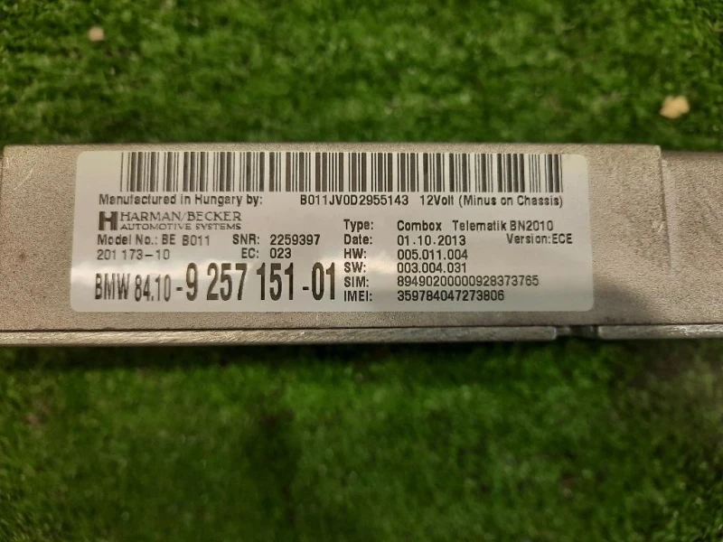 Modulo Bluetooth 84109257151 Bmw Serie 1 F20 Berlina 2012