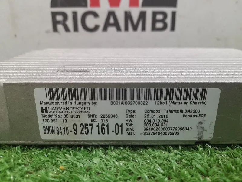 Modulo Bluetooth 9257161 Bmw Serie 3 E93 Cabrio 2007