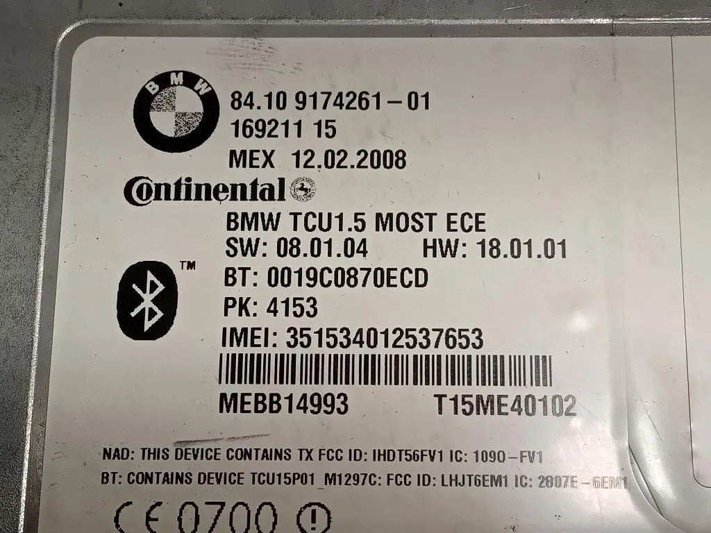 Modulo Bluetooth 8410-9187625 Bmw Serie 5 E60 Berlina 2004