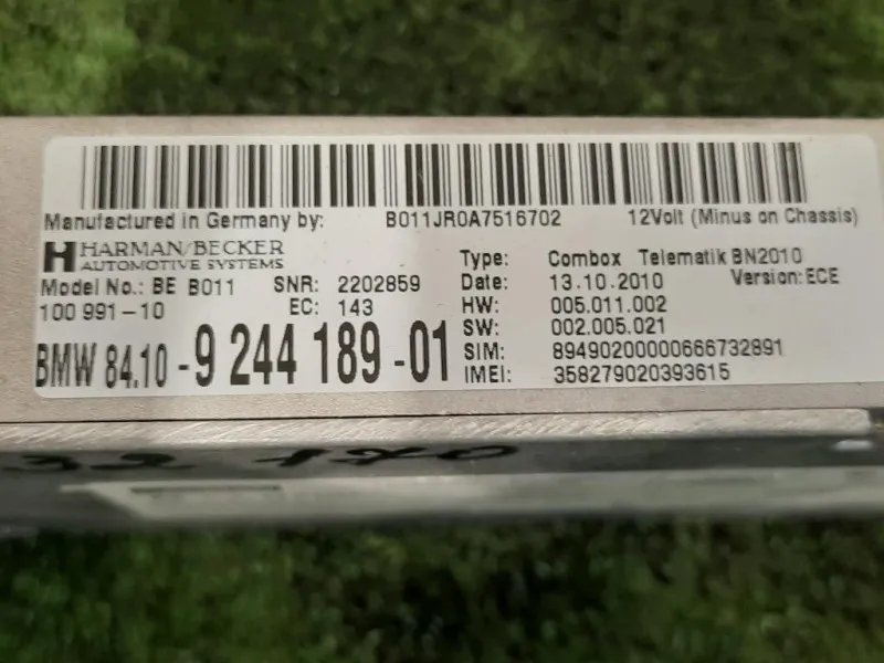 Modulo Bluetooth 8410-9244189-01 Bmw Serie 5 F10 Berlina 2010