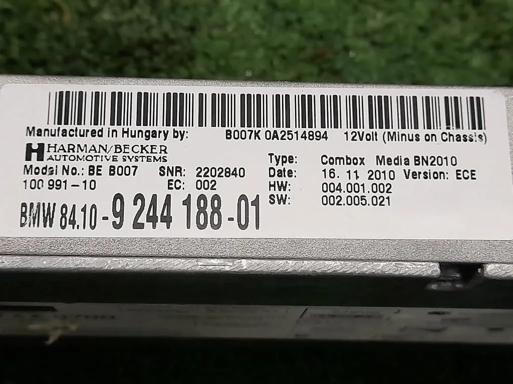 Modulo Bluetooth 924418801 Bmw Serie 5 F10 Berlina 2010