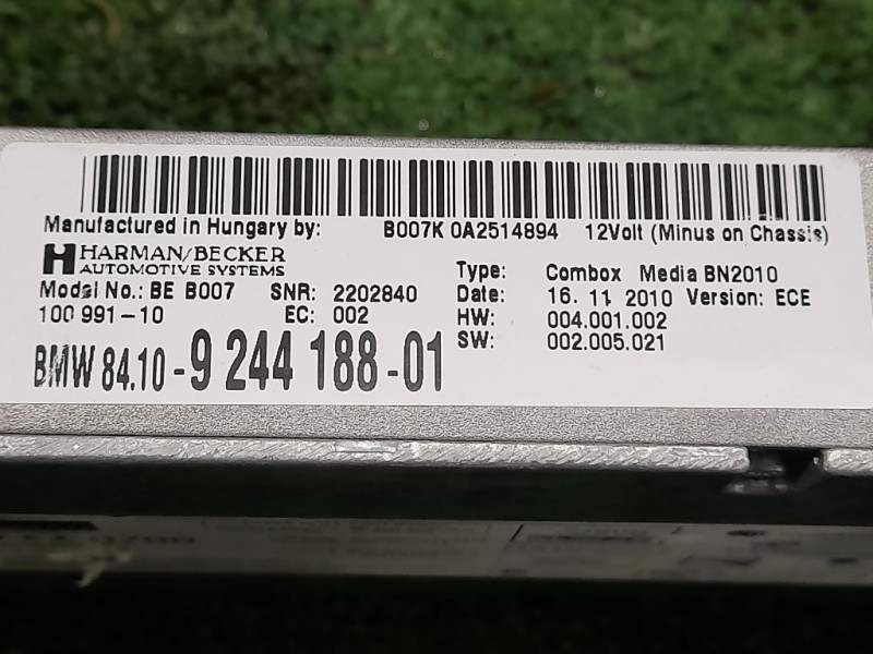 Modulo Bluetooth 924418801 Bmw Serie 5 F10 Berlina 2010