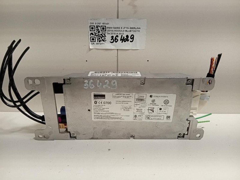 Modulo Bluetooth 9 257 151-01 Bmw Serie 5 F10 Berlina 2010