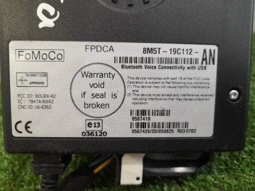 Modulo Bluetooth 8M5T19C112AN Ford Fiesta VI 2008