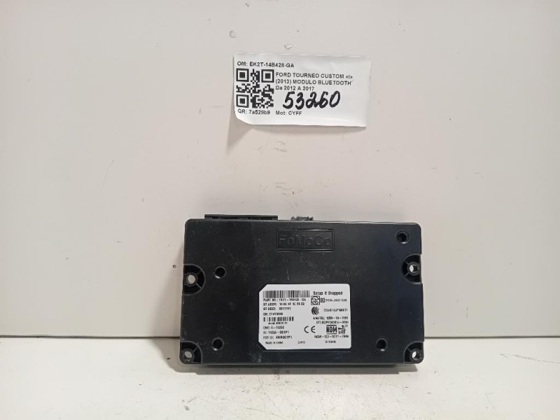 Modulo Bluetooth EK2T-14B428-GA Ford Tourneo Custom I 2013