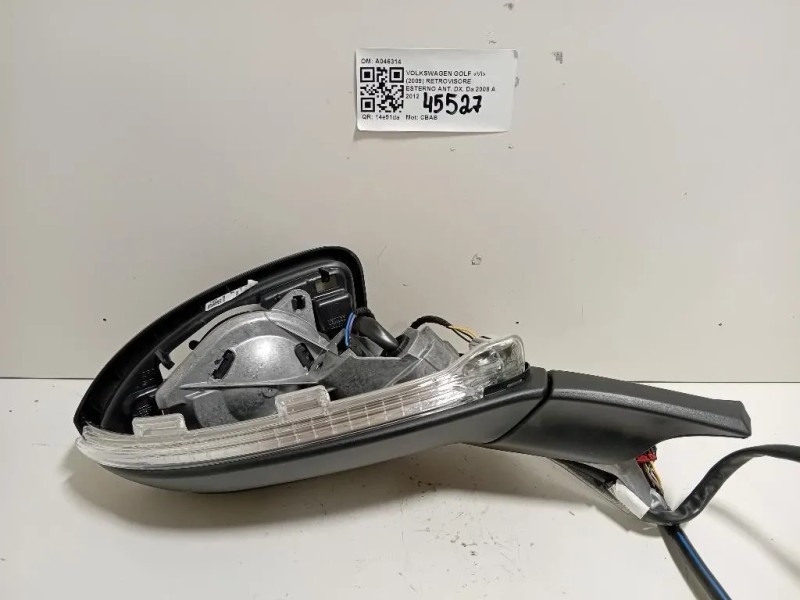 Retrovisore Esterno ANT DX A046314 Volkswagen GOLF VI 2009