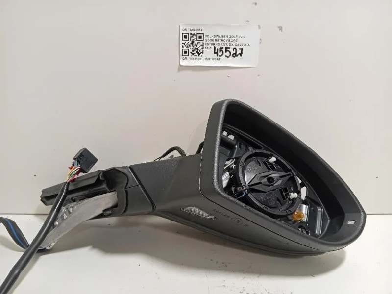 Retrovisore Esterno ANT DX A046314 Volkswagen GOLF VI 2009