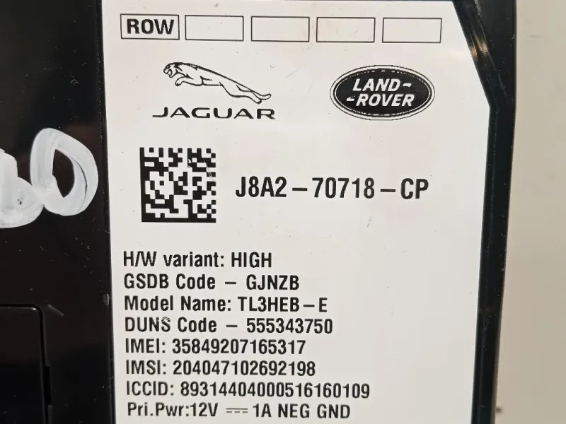 Modulo Bluetooth J8A270718CP Jaguar XE 2015