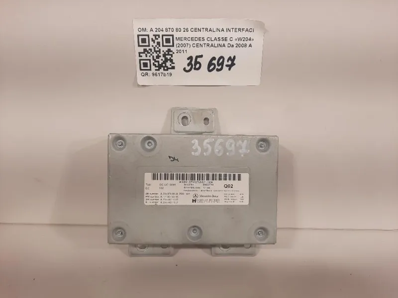 Modulo Bluetooth A 204 870 80 26 CENTRALINA INTERFACIA Mercedes Classe C W204 2007