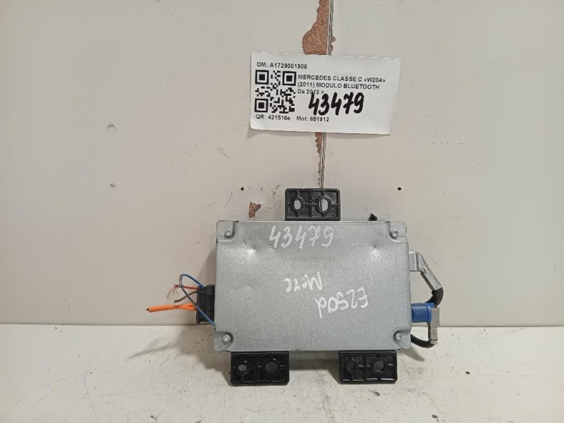 Modulo Bluetooth A1729001906 Mercedes Classe C W204 2011
