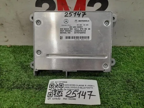 Modulo Bluetooth A2118705526 Mercedes Classe R W251 2006