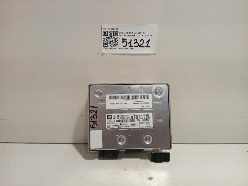 Modulo Bluetooth 13353284 Opel Astra J 2012