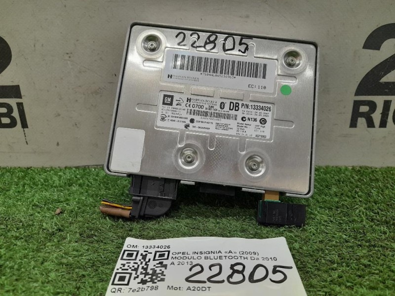 Modulo Bluetooth 13334026 Opel Insignia A 2009