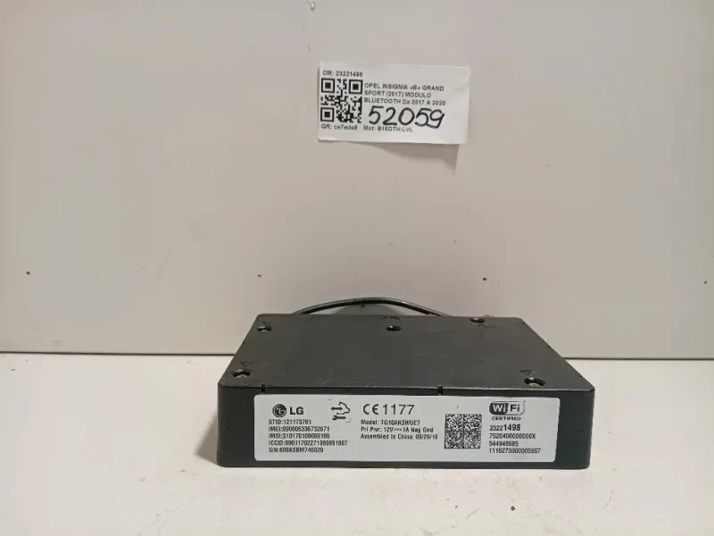 Modulo Bluetooth 23221498 Opel Insignia B Grand Sport 2017
