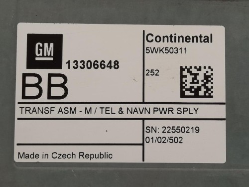 Modulo Bluetooth 13306648 CENTRALINA TELEFONO Opel Mokka 2013