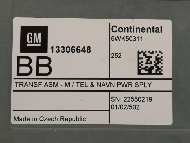 Modulo Bluetooth 13306648 CENTRALINA TELEFONO Opel Mokka 2013