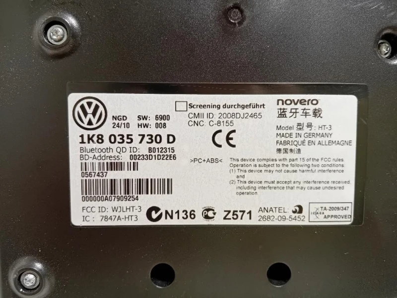 Modulo Bluetooth 1K8 035 730 D Volkswagen Passat V 2005