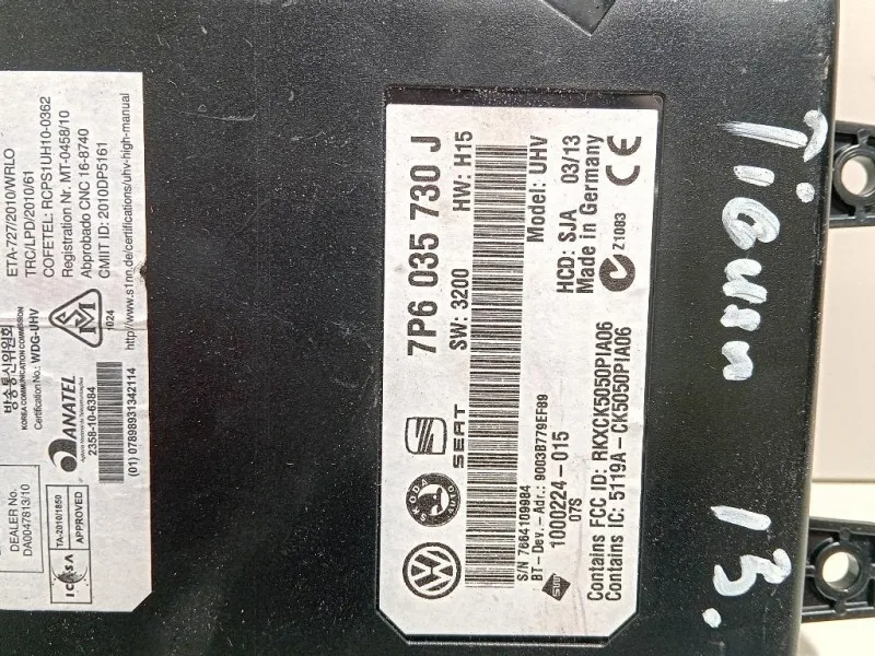 Modulo Bluetooth 7P6 035 730 J Volkswagen Tiguan I 2011