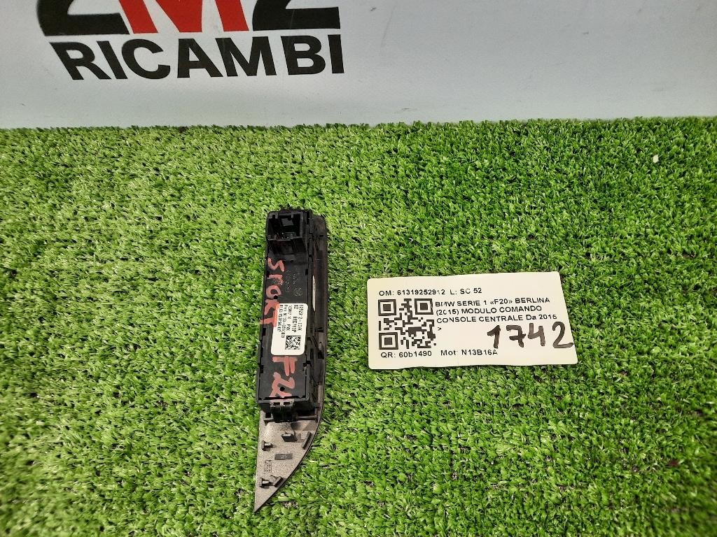 Modulo Comando Console Centrale 61319252912 Bmw Serie 1 F20 Berlina 2015