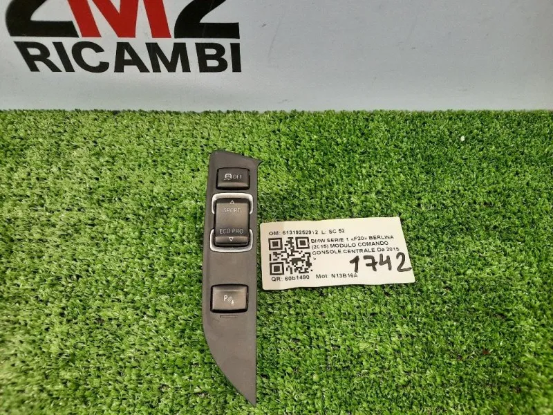 Modulo Comando Console Centrale 61319252912 Bmw Serie 1 F20 Berlina 2015