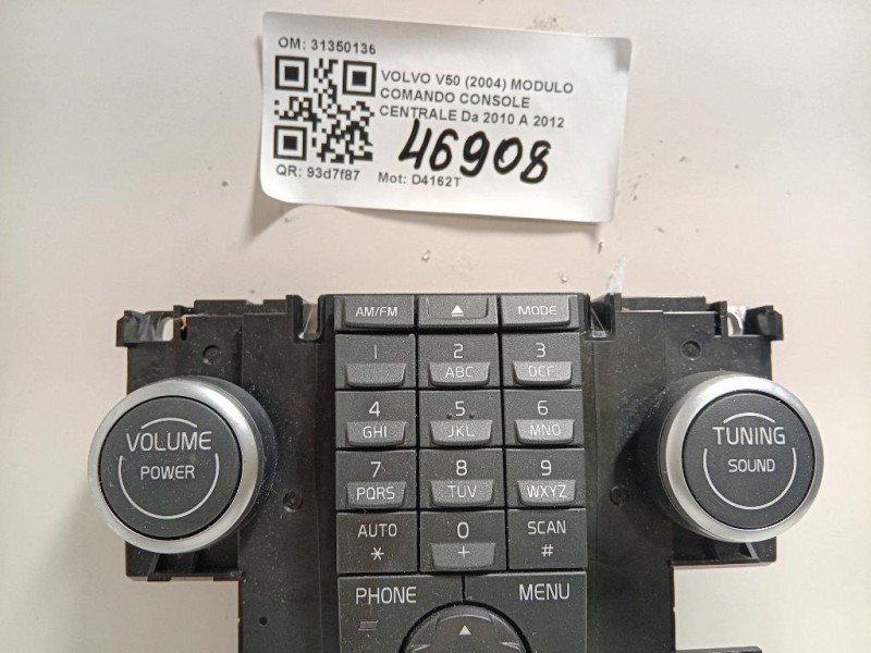 Modulo Comando Console Centrale 31350136 Volvo V50 2004