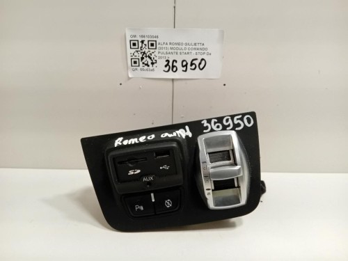 Modulo Comando Pulsante Start - STOP 156103046 Alfa Romeo Giulietta 2013