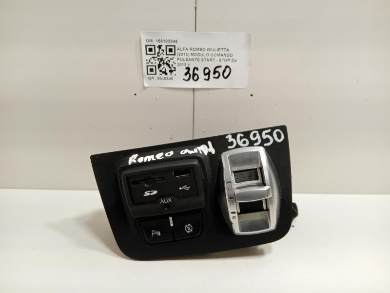 Modulo Comando Pulsante Start - STOP 156103046 Alfa Romeo Giulietta 2013