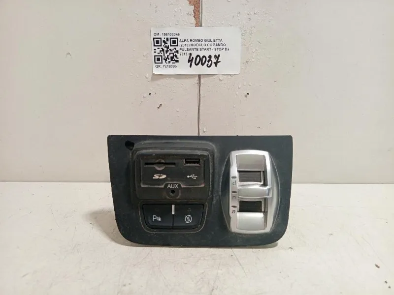 Modulo Comando Pulsante Start - STOP 156103046 Alfa Romeo Giulietta 2013