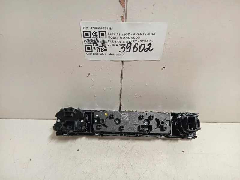 Modulo Comando Pulsante Start - STOP 4N0959673 B Audi A6 4GD Avant 2016