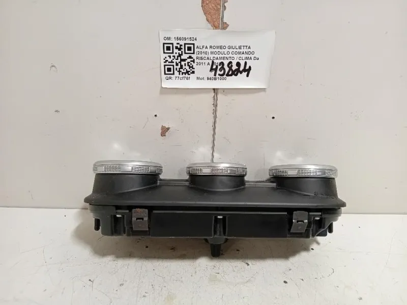 Modulo Comando Riscaldamento Clima 156091524 Alfa Romeo Giulietta 2010