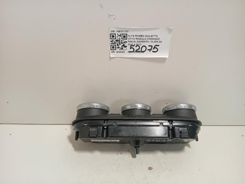 Modulo Comando Riscaldamento Clima 156101737 Alfa Romeo Giulietta 2010
