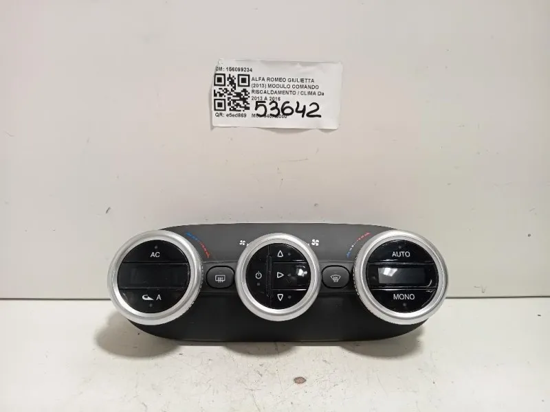Modulo Comando Riscaldamento Clima 156099234 Alfa Romeo Giulietta 2013