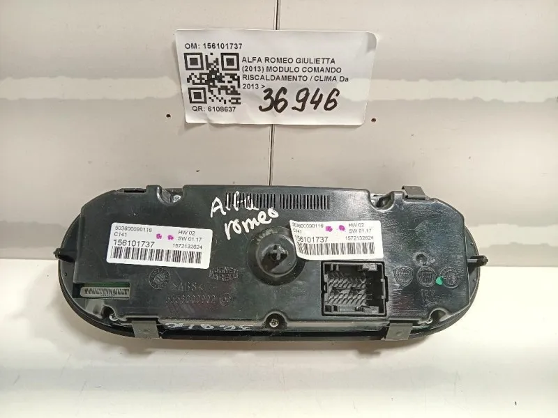 Modulo Comando Riscaldamento Clima 156101737 5556000902 Alfa Romeo Giulietta 2013
