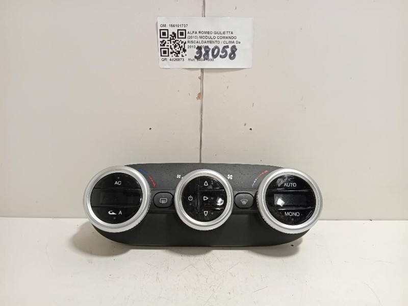 Modulo Comando Riscaldamento Clima 156101737 Alfa Romeo Giulietta 2013