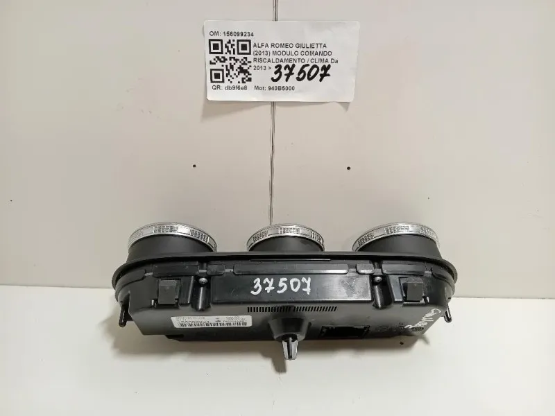 Modulo Comando Riscaldamento Clima 156099234 Alfa Romeo Giulietta 2013