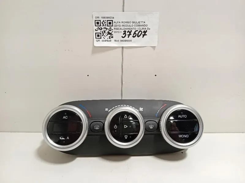 Modulo Comando Riscaldamento Clima 156099234 Alfa Romeo Giulietta 2013