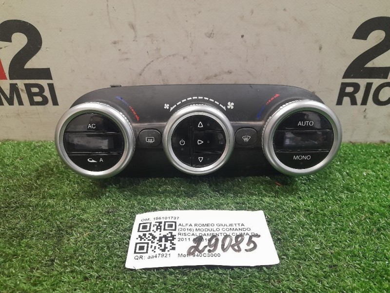 Modulo Comando Riscaldamento Clima 156101737 Alfa Romeo Giulietta 2016