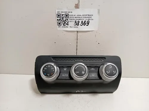 Modulo Comando Riscaldamento Clima 8X0820043B Audi A1 8XA Sportback 2012