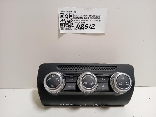 Modulo Comando Riscaldamento Clima 8X0820043B Audi A1 8XA Sportback 2012