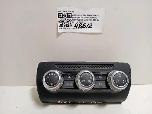 Modulo Comando Riscaldamento Clima 8X0820043B Audi A1 8XA Sportback 2012