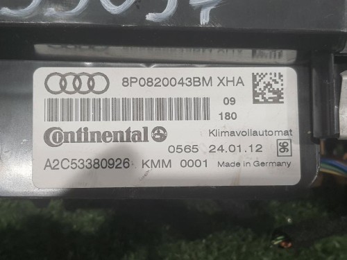 Modulo Comando Riscaldamento Clima 8P0820043BM Audi A3 8P1 2008