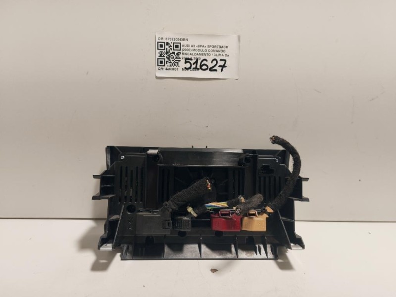 Modulo Comando Riscaldamento Clima 8P0820043BN Audi A3 8PA Sportback 2008